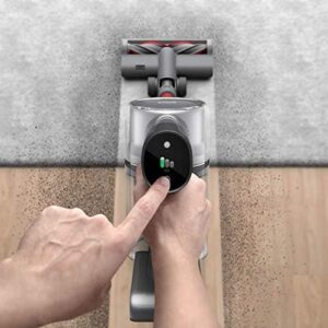 Experience high-powered cleaning with the Dreame T20 Mistral vacuum, featuring 125,000 RPM and a replaceable battery, plus a colour LCD screen for easy operation.