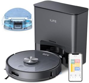 Here is a meta description that highlights the main features of the T20s Self Emptying Robot Vacuum Cleaner:

"Effortlessly clean your home with the T20s robot vacuum, featuring self-emptying technology and advanced navigation. Ideal for pet owners and those who want a hands-off cleaning solution."
