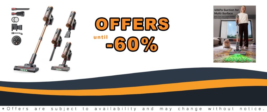 P11 Ultra Cordless Vacuum Cleaner - 450W Powerful Hoover for All Floors and Pet Hair