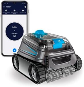 Here is the generated SEO meta description:

"Effortlessly clean your pool with the CNX 40 IQ Zodiac Electric Pool Robot, suitable for pools up to 12x6m. Features double level filtration and a remote control system, plus a lift function on the app."