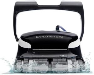 Here is the optimized meta description:

"Revolutionize pool cleaning with the Dolphin Explorer E40 Wi-Fi Robotic Pool Vacuum, ideal for pools up to 50FT. Enjoy a waterline scrubber brush and convenient Wi-Fi connectivity."