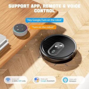 Here is the output:

"Upgrade your cleaning routine with this Kombo Robot Vacuum Cleaner, featuring 2-in-1 design, schedule and voice control, self-loading and powerful suction for pet hair and floors."