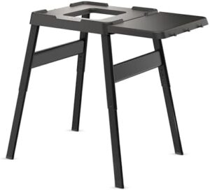 Elevate your outdoor cooking experience with the Ninja Woodfire Adjustable Stand & Side Table. Heavy-duty construction and adjustable height for versatile use, perfect for pizzas, BBQs, and more.
