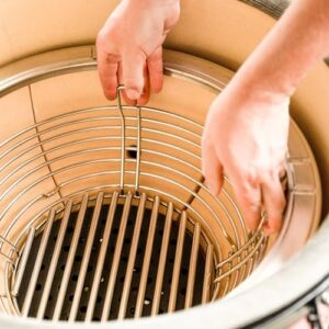 Elevate your grilling experience with the Kamado Joe KJ-MCC23 Stainless Steel Charcoal Basket, a perfect accessory for Classic Joe grillers. Enhance flavor and efficiency with this durable black charcoal basket.