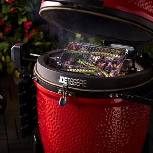 Cook up a storm with the Kamado Joe JoeTisserie Basket Kit, perfect for tenderizing meats and achieving crispy results. Includes 3 baskets and is ideal for grilling enthusiasts.