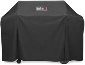Protect your Weber Genesis II 400 Series Premium Grill with our heavy-duty and waterproof cover, designed for grill widths up to 65 inches. Perfect for outdoor use, this durable accessory ensures years of reliable service.