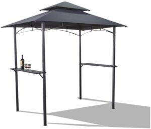 Here is the optimized SEO meta description:

"Stay shaded while barbecuing with this BURI gazebo, approx. 2.5 x 1.5 m in anthracite grey, perfect for garden, balcony or patio use, featuring powder coated steel and stable construction for sun protection."