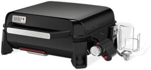 Discover the Weber SLATE GP 43 Premium Plancha Gas Grill with even heat and porcelain-enamelled non-stick grill surface. Portable, adjustable legs, and 43x41cm cooking area perfect for any outdoor space or camping trip.
