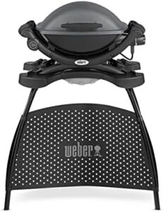 Here is the output:

"Transform outdoor cooking with the Weber Q1400 Electric Grill featuring 43 x 32cm cooking area, porcelain-enamelled cast iron grates and portable design. Limited time discounts available on this versatile BBQ grill!"