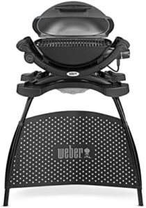 Here is the output:

"Transform outdoor cooking with the Weber Q1400 Electric Grill featuring 43 x 32cm cooking area, porcelain-enamelled cast iron grates and portable design. Limited time discounts available on this versatile BBQ grill!"