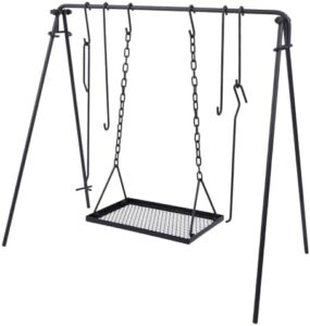 Here is the output:

"Enjoy outdoor cooking with the Lineslife Grill Swing, featuring an adjustable iron grill grate and collapsible design for easy transport. Perfect for camping, picnics, and BBQs."