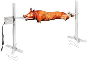 Here is the generated SEO meta description:

"Effortlessly cook for a crowd with Kendane's 40kg electric rotisserie grill, perfect for spit roasting hogs, pigs, and chickens. Features stainless steel construction and automatic temperature control."