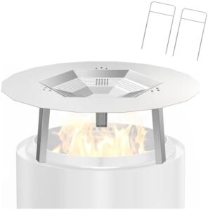 Upgrade your Solo Stove Yukon 27" experience with the BBQ-PLUS Heat Deflector, featuring stainless steel and three support legs for a safe and efficient burn. Perfect for indoor or outdoor use, enjoy reduced smoke and improved airflow.