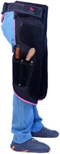 Upgrade your equestrian grooming experience with our premium blacksmith farrier apron. Genuine suede and full leather construction ensures durability. Perfect for men and women, adjustable design accommodates different body types.