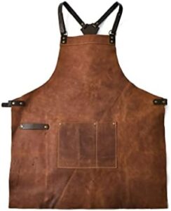 Elevate your grilling game with GauchoLife's premium leather apron, perfect for baristas, barbers, and BBQ enthusiasts. Protect yourself from heat and spills while cooking up a storm.