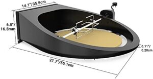 Discover the Onlyfire BRK-6064 BBQ Rotisserie Kit, perfect for large Big Green Egg ceramic grills. Enjoy effortless cooking with its pizza ring and adjustable rotisserie.