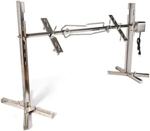 Here is the generated SEO meta description:

"Transform your outdoor cooking with this stainless steel rotisserie grill kit, perfect for BBQs and restaurants. Roast hogs, chicken, and more with ease. Get ready to sizzle!"