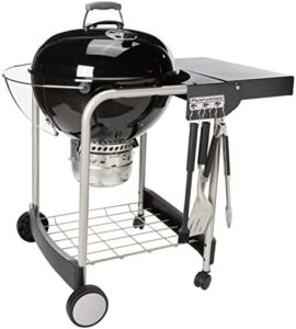 Here is your optimized meta description:

"Perfect for backyard barbecues, the Weber Performer Charcoal Grill features a spacious 22-inch cooking area and durable black construction. Enjoy classic BBQ flavor without breaking the bank with discounts available."