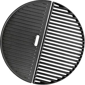 Boost your outdoor cooking with the Cmanzhi C6N992 2-Pack Cast Iron Grate for Kamado Joe and more, featuring durable iron construction and easy cleaning. Perfect for grilling and searing large meals.
