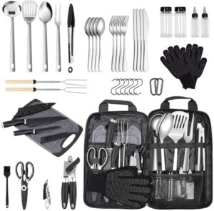 Here is the generated meta description:

"Discover the Logcow camping cookware set, a portable and versatile cooking solution for outdoor enthusiasts. Includes steel utensils and accessories for RV, BBQ and travel adventures."