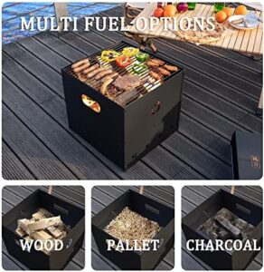 Cook up a gourmet meal outdoors with the Pizzello Outdoor Pizza Oven, a 4-in-1 wood fired oven featuring 2-layer detachable pizza maker, stone, peel, cover, cutter, BBQ grill grate, and more. Perfect for pizza parties and family gatherings.