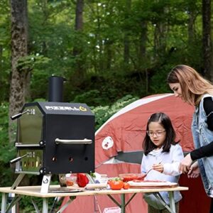 Here is the generated meta description:

"Make outdoor pizzas like a pro with the Pizzello 2-Layer Wood Fired Pizza Maker, featuring a pizza stone, peel & rack, waterproof cover and folding legs for camping, BBQs and gifting. Get ready to fire up your next outdoor gathering!"