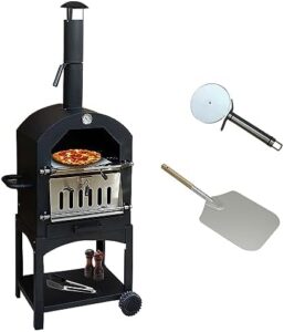 Here is the generated SEO meta description:

"Enjoy backyard pizza parties with KuKoo's portable charcoal BBQ, featuring stainless steel construction, temperature gauge, and FREE accessories: peel, stone, and cutter. Perfect for outdoor gatherings."
