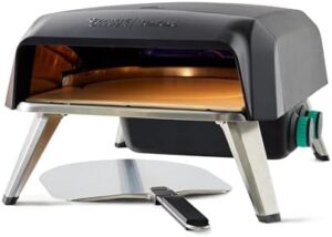 Cook up a pizza party with Jamie Oliver by Tefal Outdoor Pizza Oven! Includes rotating stone, pizza peel, gas hose & regulator. Portable, foldable and perfect for homemade pizzas.