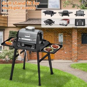 "Savory meals on the go! The Ninja Woodfire Outdoor Grill Pizza Oven combines a pizza oven, grill stand, and hanging hooks for effortless cooking. Perfect for camping trips or backyard gatherings."