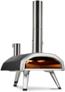 Here is the optimized SEO meta description:

"Portable wood-fired pizza oven for outdoor cooking, ideal for backyard gatherings. Compact design with hard wood pellet technology and 12-inch cooking space."
