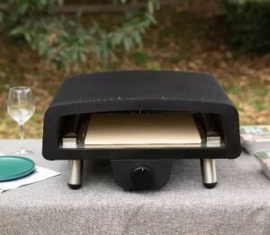 Cook authentic stone baked pizzas anywhere with this portable gas fired outdoor pizza oven, perfect for backyards and camping trips.