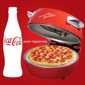 Here is the generated meta description:

"Cook perfect pizzas at home with the Coca-Cola Pizza Maker, featuring a 30cm pizza stone and cool touch housing. Heats up to 400°C in just 3-5 minutes!"