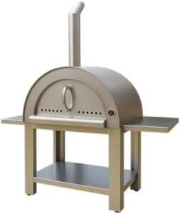 "Unleash the pizza party at home with this Large Wood Fired Pizza Oven Package, featuring a durable ceramic construction, adjustable temperature control and a comprehensive set for cooking perfection."