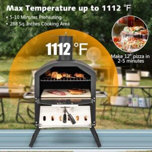 Here is the meta description:

"Pizza party anywhere! SPOTRAVEL's 2-Layer Wood Fired Outdoor Pizza Oven with waterproof cover and included pizza stone, peel & grill makes backyard and camping cooking a breeze. Perfect for outdoor enthusiasts!"