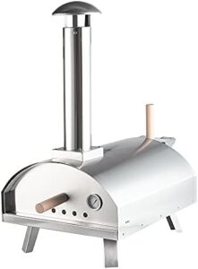 Here is the generated SEO meta description:

"Bake perfect pizzas outdoors with Trueshopping's Stainless Steel Pizza Oven. Multi-fueled, quick cooking and ideal for garden or camping use. Includes 13" stone, peel, and cover."