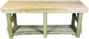 Here is the meta description:

"Compact and versatile wooden workbench for indoor or outdoor use. Features a single shelf perfect for DIY projects, potting plants, or BBQing. Compact 5ft size makes it ideal for small spaces."