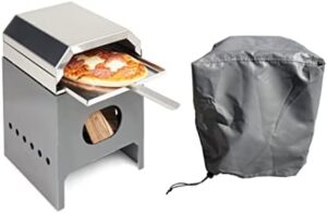 Here is the generated SEO meta description:

"Discover a backyard BBQ experience with our 12" outdoor pizza oven. Steel construction and wood-fired design for crispy pizzas, also converts to a portable fire pit. Free cover included with UK fast delivery."