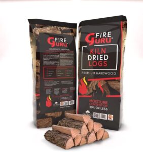 Perfect premium hardwood fire logs for outdoor use, kiln dried and under 20% moisture, ideal for log fire pit, chiminea, pizza oven, BBQ, or fireplace.