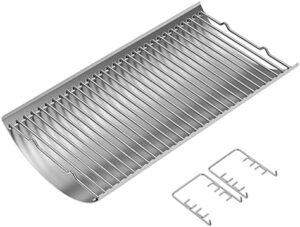 Upgrade your Chargriller grill with the LS'BABQ Stainless Steel 27 Inch Charcoal Ash Pan Replacement, perfect fit for models 1224, 1324, 2121, 2222, 2727, 2828, 2929 and Charbroil 17302056.