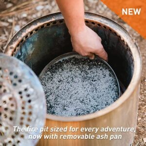 Here is the optimized SEO meta description:

"Enjoy smokeless outdoor gatherings with Solo Stove Ranger 2.0, a portable fire pit featuring a removable ash pan and stainless steel construction. Perfect for camping trips or backyard gatherings."