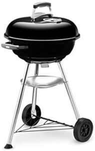 Discover the perfect blend of portability and performance with this Compact Charcoal BBQ, featuring a sleek black design and a grill cover that fits 47 cm charcoal grills. Perfect for outdoor cooking adventures.