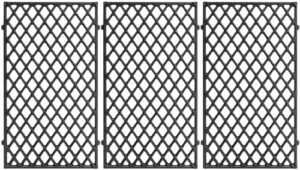 Upgrade your Weber Genesis II grill with these premium diamond-shaped cast iron cooking grates. Perfect replacement for GS4 models.
