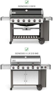 Upgrade your Weber Genesis II grill with these premium diamond-shaped cast iron cooking grates. Perfect replacement for GS4 models.