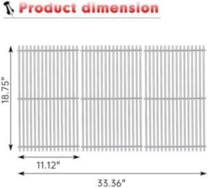 Upgrade your Weber Genesis grill with genuine Grill Grates Parts for models 66089, 66097, E-410, S-410, and more. Enjoy durable stainless steel grids for BBQ perfection.