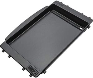 Unlock sizzling grilling and pan-frying with the Stephen Company 7658 Grill Griddle, black. Perfect for indoor or outdoor use, its durable construction ensures even heat distribution and effortless food release.