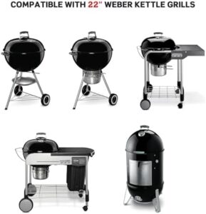 Upgrade your grill game with the Charkettle 2-in-1 Cast Iron Grill Grate Replacement, perfect for Weber 22.5" kettle charcoal grills. Enjoy gourmet BBQs with its durable design and easy cleaning features.