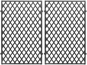"Upgrade your Weber grill with our 17.5" Diamond Grates, compatible with Genesis Silver/Gold/Platinum and Spirit Series models. Experience improved heat distribution and reduced food sticking."