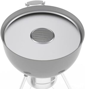Upgrade your grilling experience with this stainless steel round griddle insert for Weber 22" kettle charcoal grills, perfect for cooking burgers, eggs, and more, ideal for those seeking a durable and easy-to-clean accessory.