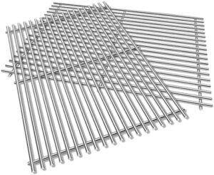 Upgrade your Weber Genesis II grill experience with durable 9MM stainless steel grates, ideal for E-300 series models. Perfect for searing meat and achieving crispy results.