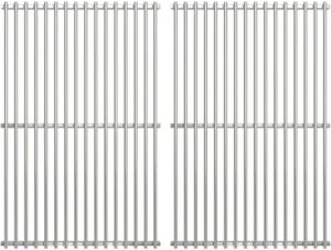 Upgrade your Weber Genesis grill with our stainless steel grates for a perfect cooking experience. Includes replacement parts for E-310, E-320, E-330, S-310, S-320, and S-330 series grills.